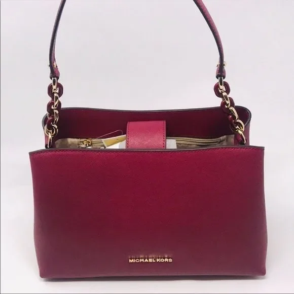 Michael Kors Sofia Satchel in Mulberry - Picture 2 of 8